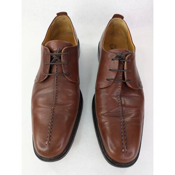 Cole Haan C06400 Men Brown Leather Oxford Center Seam Dress Shoes Size 11.5 M - Picture 3 of 10